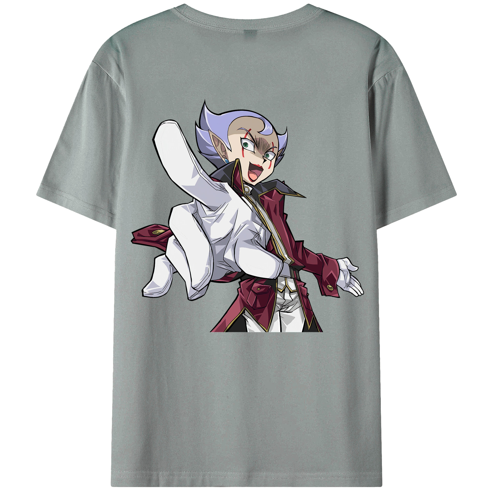 （画像用） 遊☆戯☆王 Yu-Gi-Oh! 綿100％ メンズ半袖Tシャツ（バックプリント） 通気性